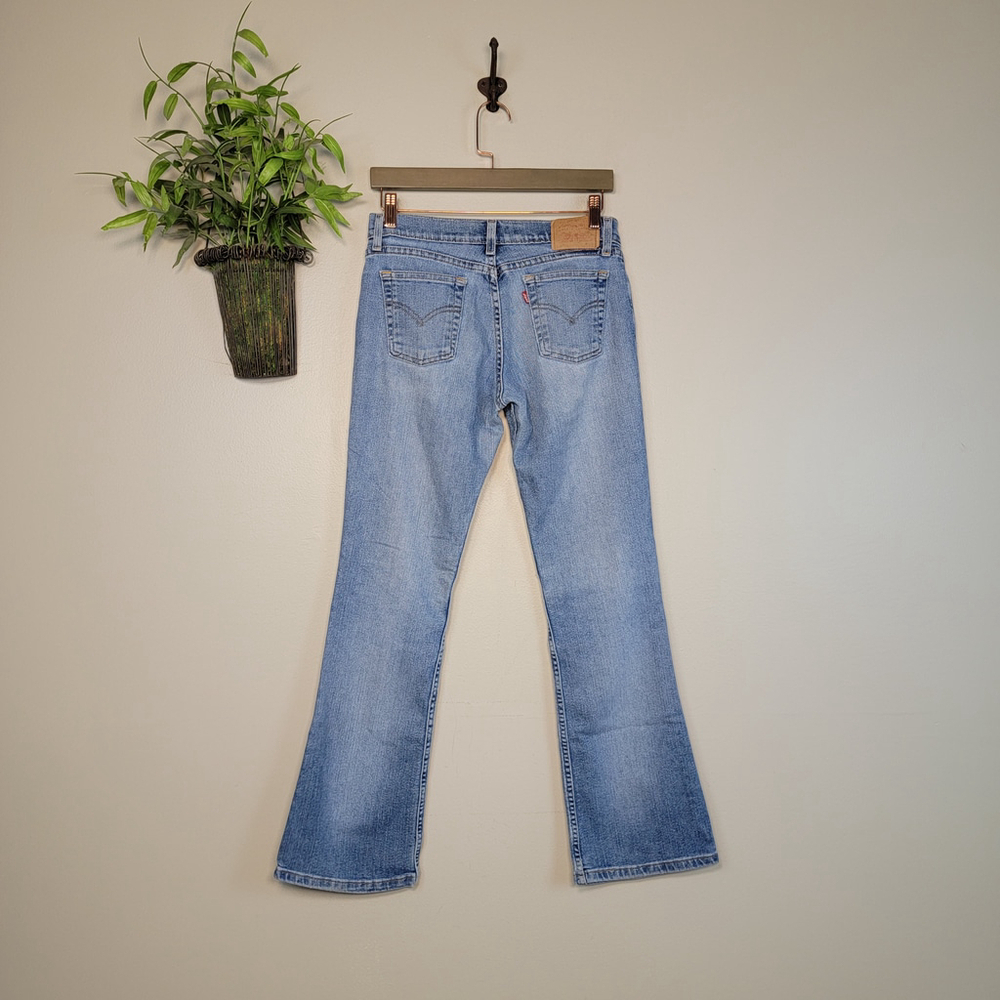 Vintage Levi's 518 Super Low Stretch Boot Cut Bootcut Medium Wash 5 S Jeans Y2K - Picture 10 of 11